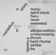 Hans-Joachim Roedelius & Tim Story 4 Hands Erased Tapes Records LP Mint (M) Mint (M)