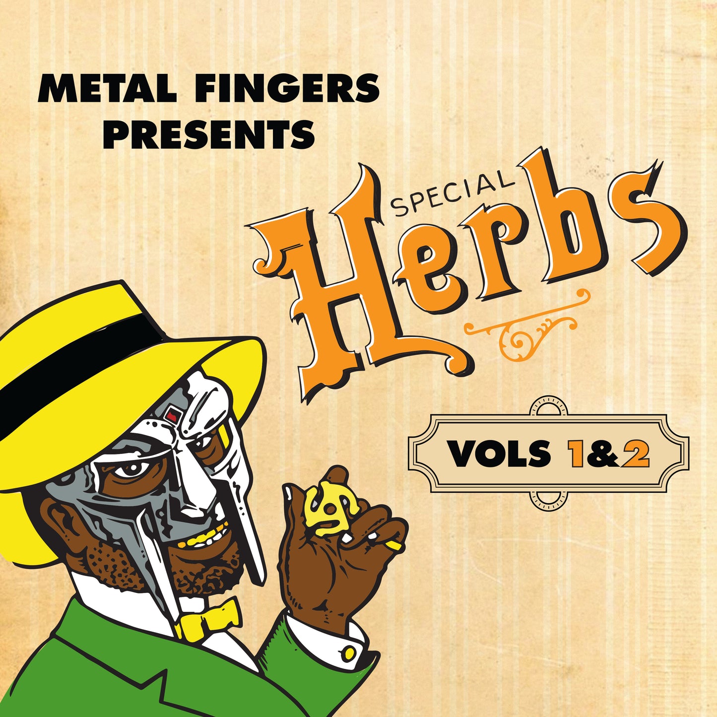 Metal Fingers Presents: Special Herbs Vol. 1 & 2 *PRE-ORDER 9/5/25*(MUSTARD YELLOW VINYL) | Mint (M) Mint (M) - HIP HOP *NEW/COLOR*