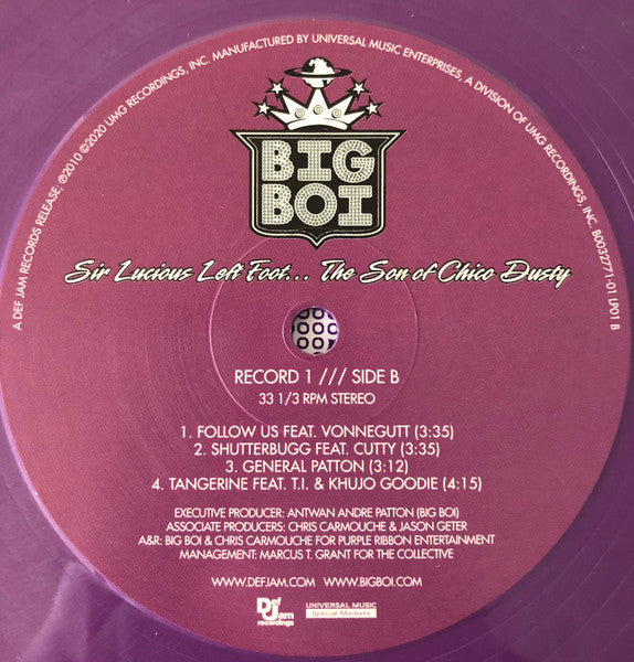 Sir Lucious Left Foot... The Son Of Chico Dusty (2xVINYL) | Mint (M) Mint (M) - HIP HOP *NEW/COLOR*