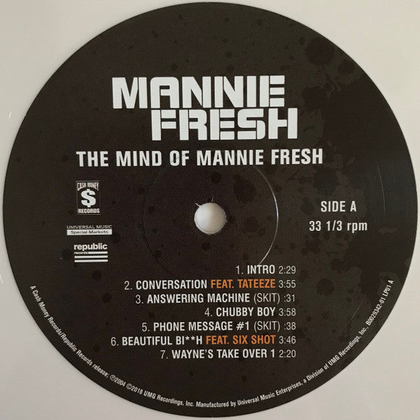 The Mind Of Mannie Fresh (CREAM VINYL) | Mint (M) Mint (M)
