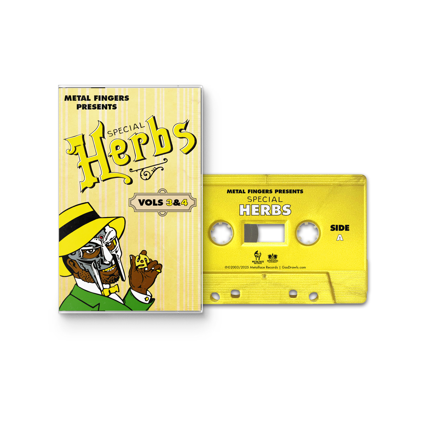 Metal Fingers Presents: Special Herbs Vol. 3 & 4 *PRE-ORDER 9/5/25*(CASS) | Mint (M) Mint (M) - HIP HOP *NEW*
