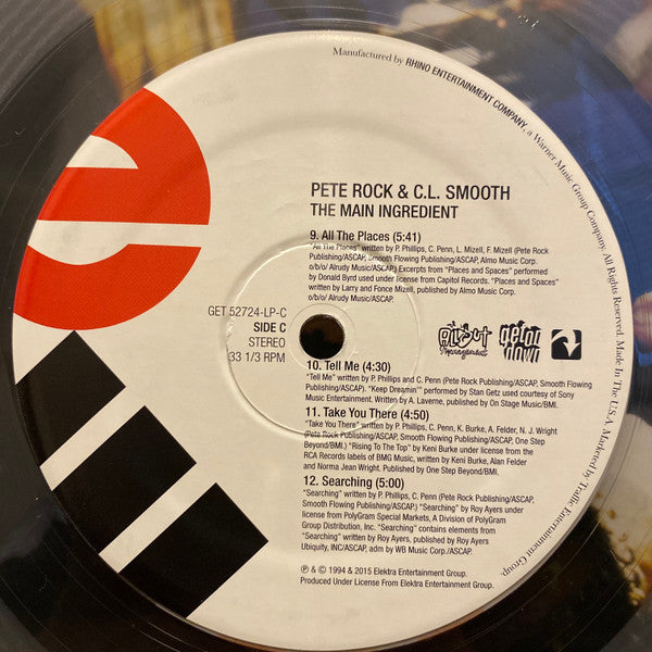 Pete Rock & C.L. Smooth The Main Ingredient 2xLP Mint (M) Mint (M)