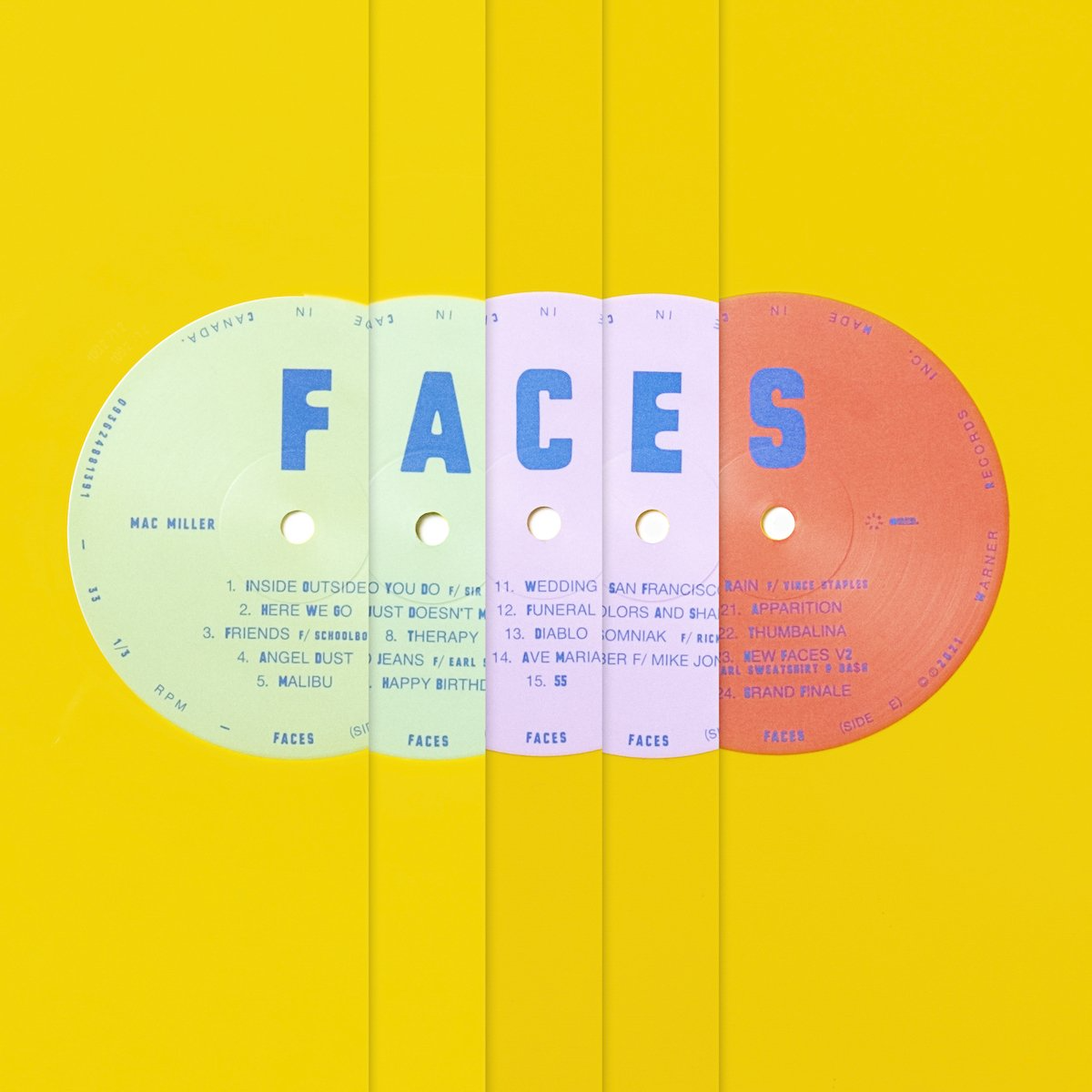 Faces (YELLOW VINYL) | Mint (M) Mint (M) - HIP HOP/RAP *SEALED/COLOR*