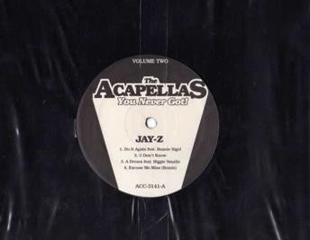 Jay-Z - The Acapellas You Never Got! Volume Two (12" VINYL) | Near Mint (NM) Generic - HIP HOP/RAP / USED *NEAR MINT*