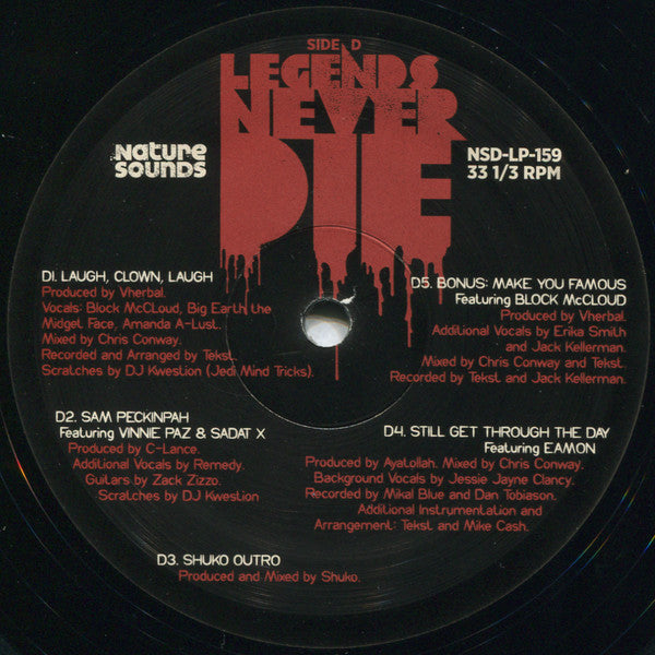 R.A. The Rugged Man - Legends Never Die | Mint (M) Mint (M) - HIP HOP/RAP