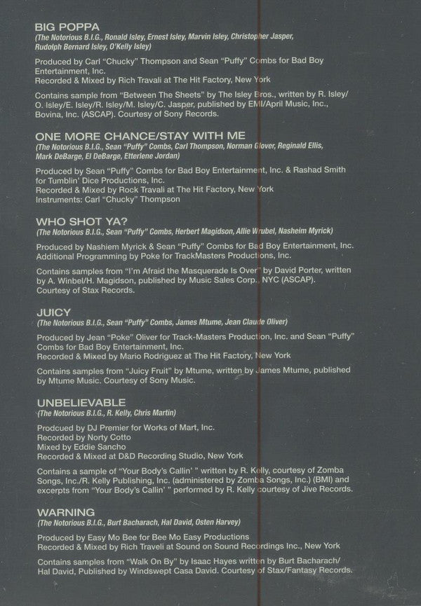 Ready to Die Instrumentals | Mint (M) Mint (M)