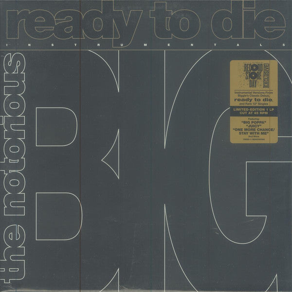 Notorious B.I.G. Ready to Die Instrumentals 12" Mint (M) Mint (M)