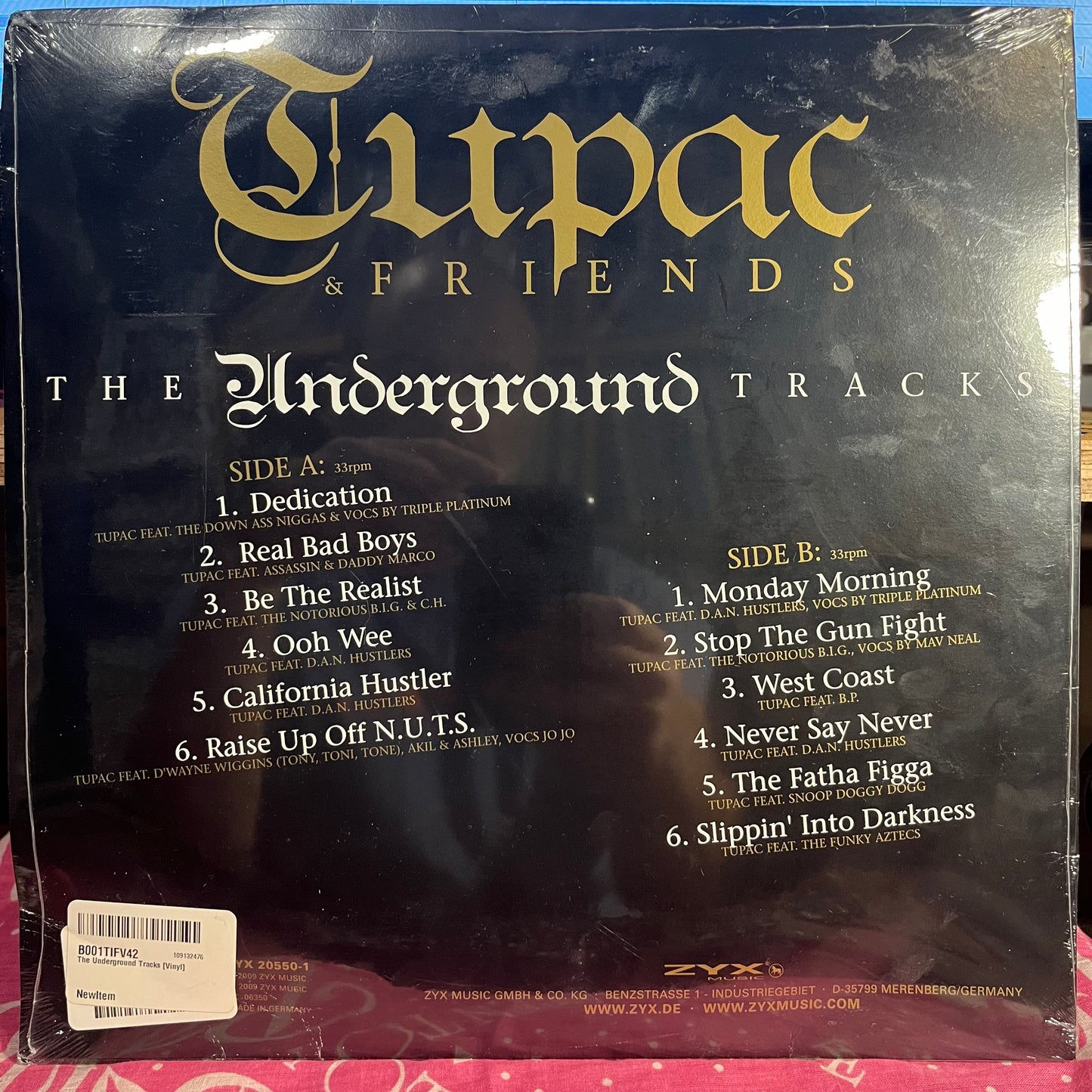 Tupac & Friends - The Underground Tracks | Mint (M) Very Good Plus (VG+)