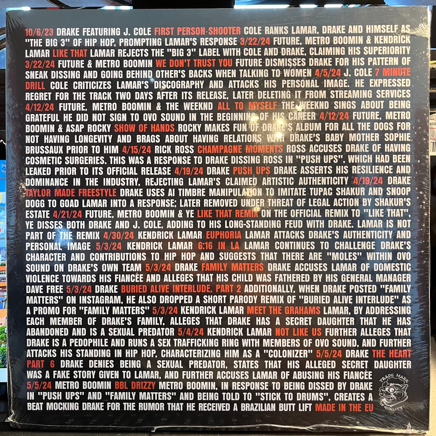 The Whole Bloody Affair (2xVINYL - COMPLETE) | Mint (M) Near Mint (NM or M-) - HIP HOP *SEALED*