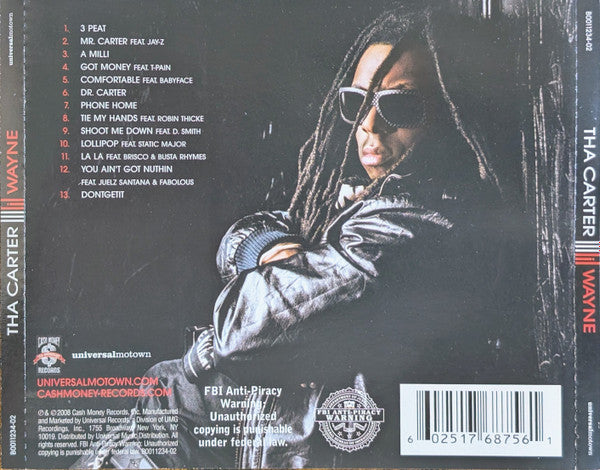 Tha Carter III (CD) | Excellent (EX) Excellent (EX) - HIP HOP / USED *EXCELLENT*