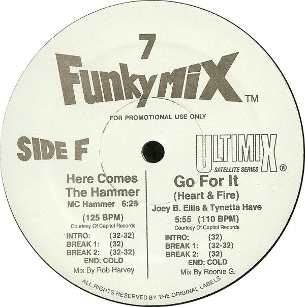 Various - Funkymix 7 *RECORD 1 ONLY* | Excellent (EX) Near Mint (NM) - HIP-HOP / USED *EXCELLENT*
