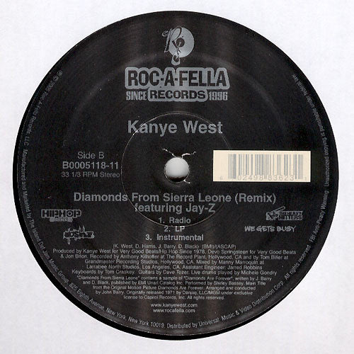 Kanye West - Gold Digger (VINYL 12" ROC-A-FELLA B0005118-11 2005) | Near Mint (NM or M-) Near Mint (NM) - HIP HOP / USED *NEAR MINT*