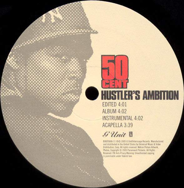 50 Cent - Window Shopper / Hustler's Ambition (VINYL 12" INTERSCOPE B0005848-11 2005) | USED Near Mint (NM or M-) Excellent (EX) - HIP HOP / USED *NEAR MINT*