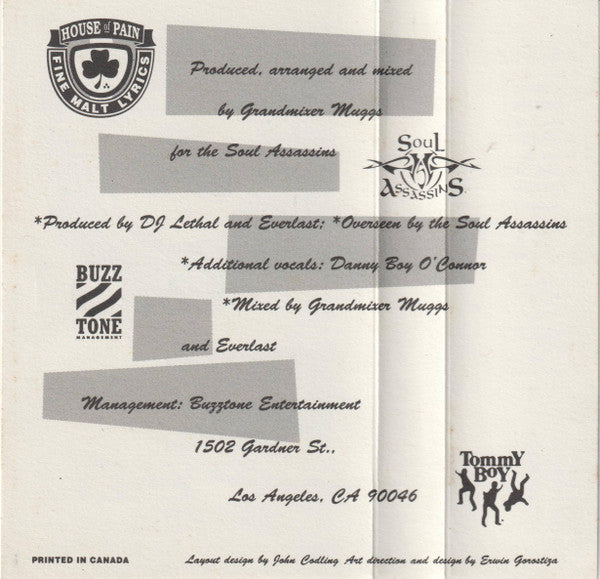 Jump Around & House Of Pain Anthem (CASSETTE) | Very Good (VG) Very Good Plus (VG+) - HIP HOP / USED *VERY GOOD*