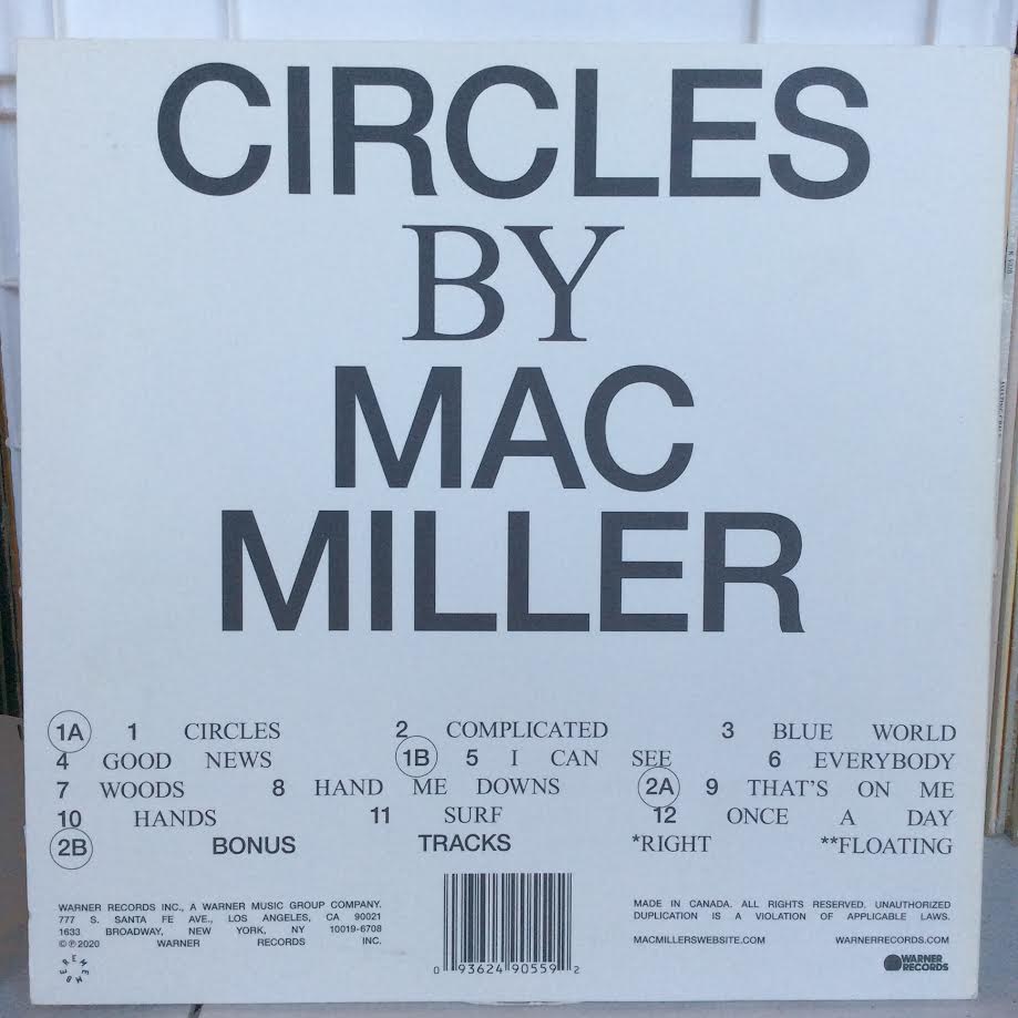 Circles (2xVINYL) | Very Good (VG) Excellent+ (EX+) - HIP HOP / USED *VERY GOOD*