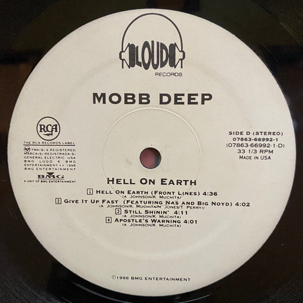 Hell On Earth (VINYL) *RECORD 2 ONLY* | Good (G) Generic - HIP HOP / USED *VERY GOOD*