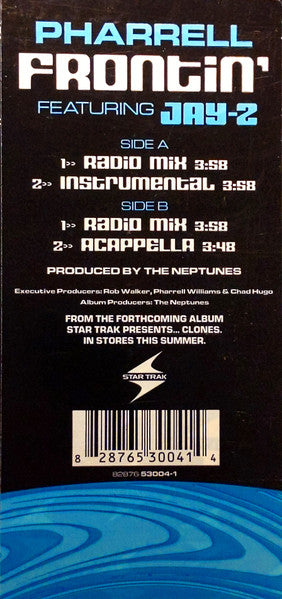 Frontin' (12" VINYL) | Very Good (VG) Excellent (EX) - HIP HOP / USED *VERY GOOD*