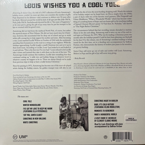 Louis Wishes You A Cool Yule (GREEN VNIYL) | Mint (M) Mint (M) - HOLIDAY *SEALED/COLOR*