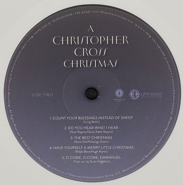 A Christopher Cross Christmas (RSD BLACK FRIDAY VINYL) | Mint (M) Mint (M) - HOLIDAY *SEALED/COLOR*