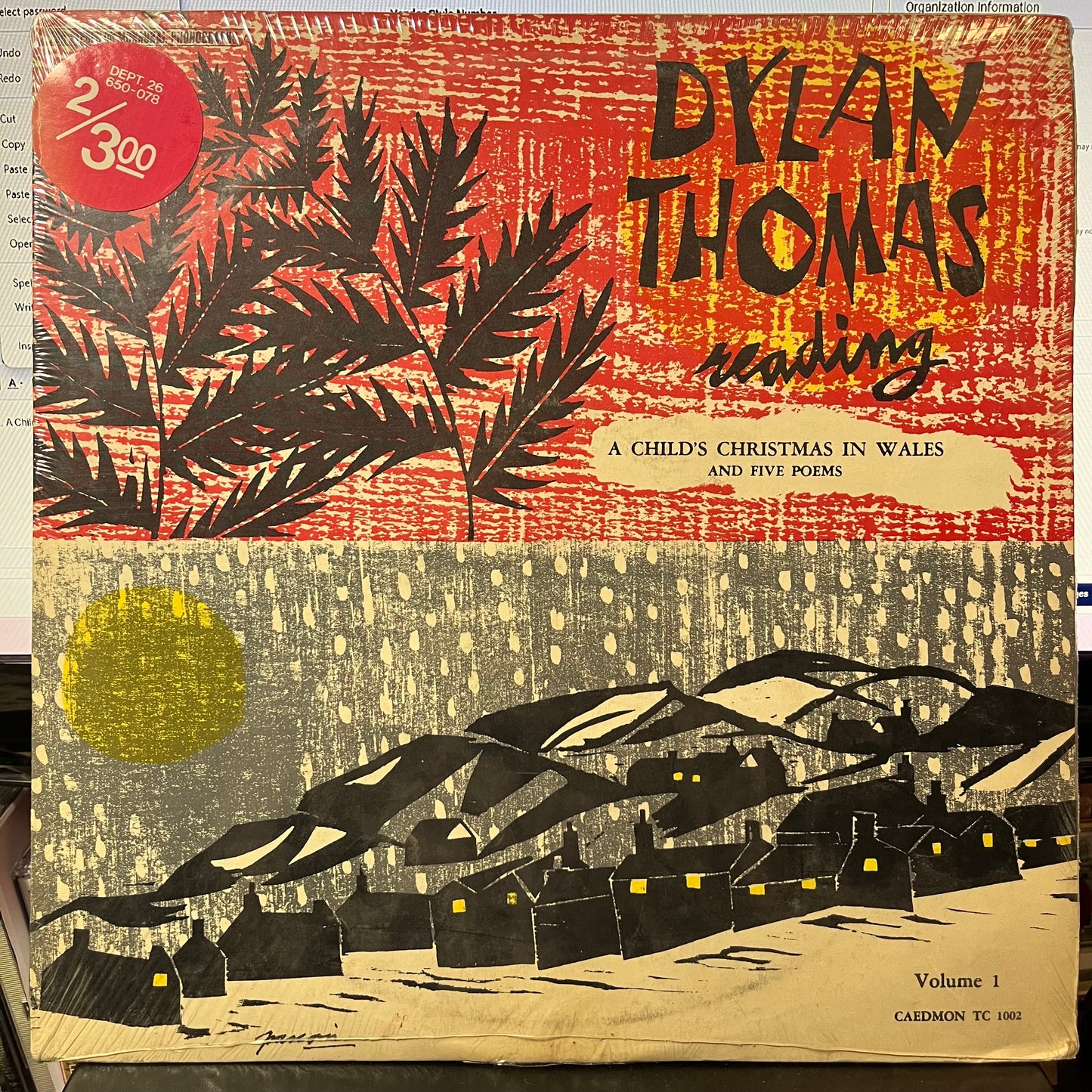 Reading Volume 1 (VINYL) | Mint (M) Near Mint (NM or M-) - HOLIDAY *SEALED*