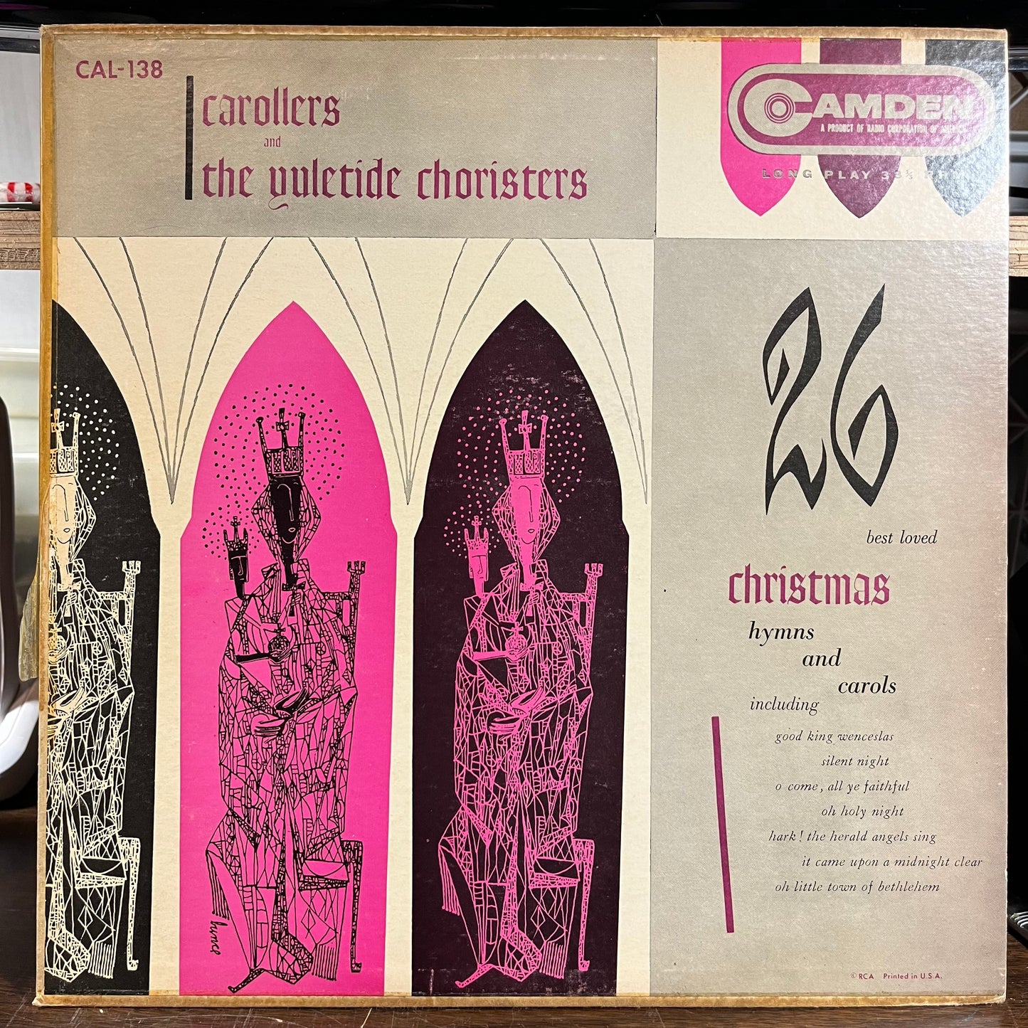 26 Best Loved Christmas Hymns And Carols (LP) | Excellent+ (EX+) Very Good Plus (VG+) - HOLIDAY / USED *EXCELLENT+*