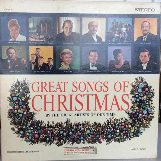 Great Songs Of Christmas (By The Great Artists Of Our Time) (VINYL) | Excellent+ (EX+) Near Mint- (NM-) - HOLIDAY / USED *EXCELLENT+*
