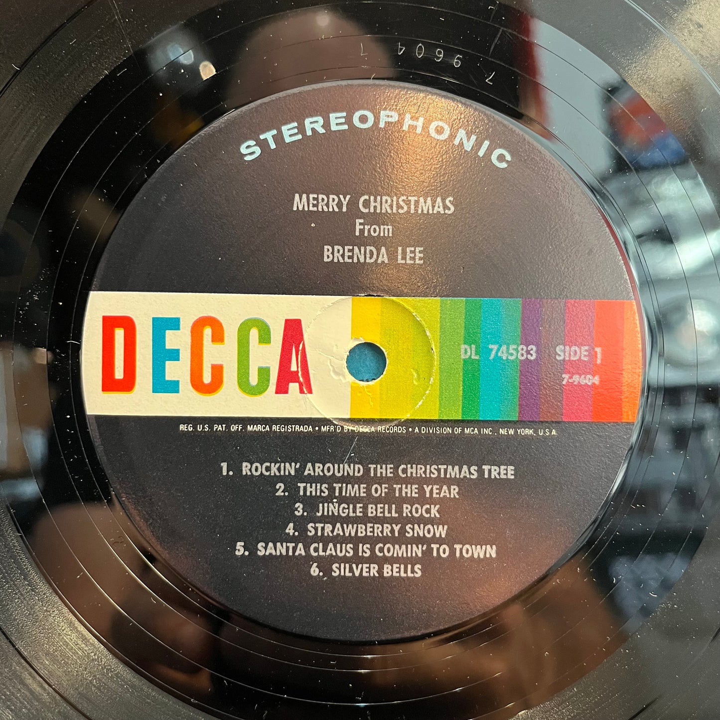 Merry Christmas From Brenda Lee (VINYL) | Excellent (EX) Very Good (VG) - HOLIDAY / USED *EXCELLENT*