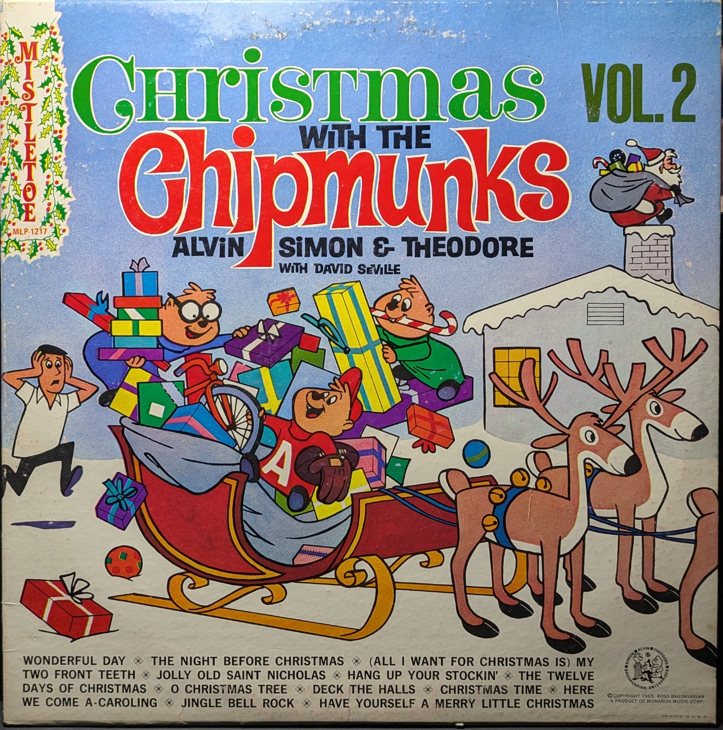 Christmas With The Chipmunks Volume 2 (VINYL) | Excellent (EX) Excellent (EX) - HOLIDAY / USED *EXCELLENT*