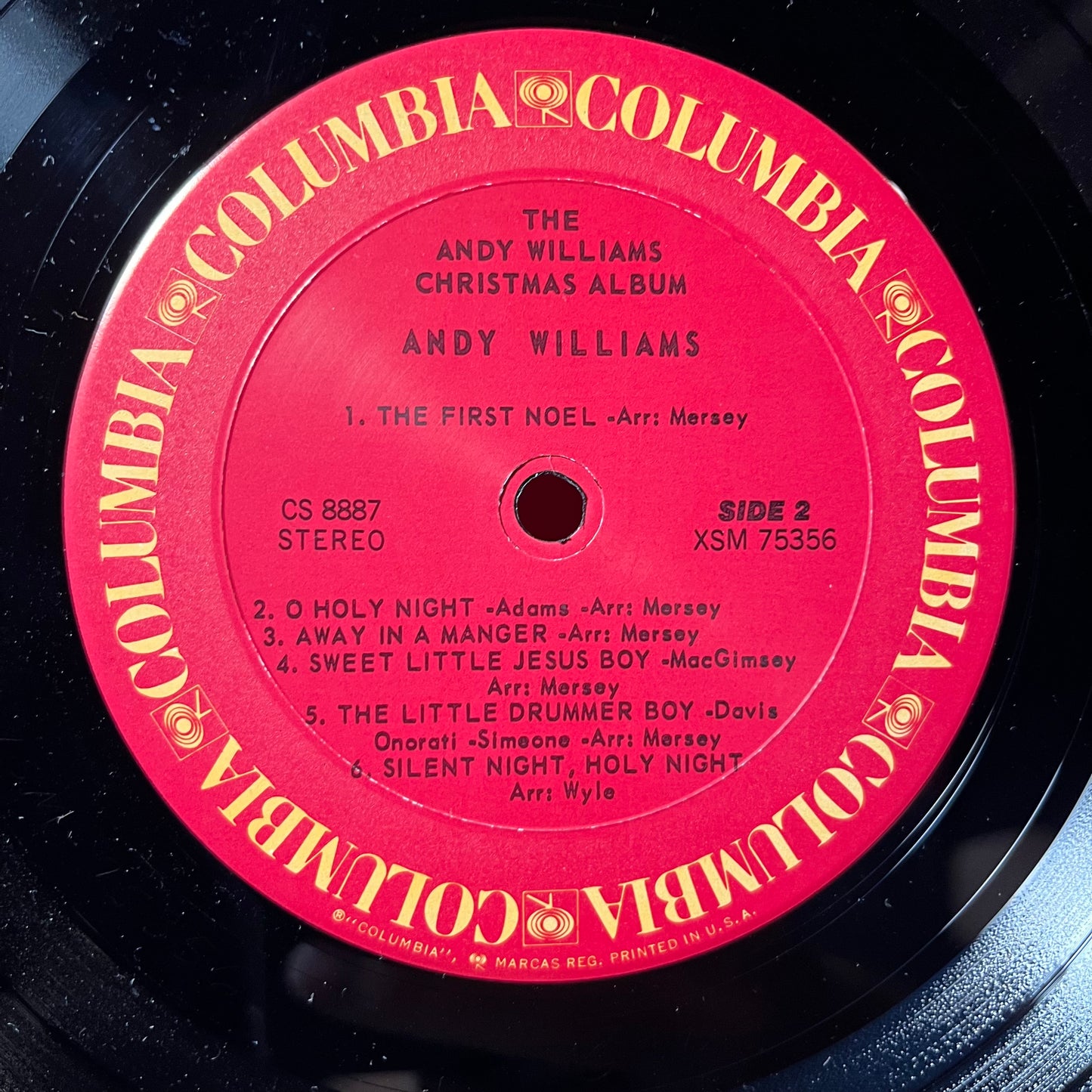 The Andy Williams Christmas Album (VINYL) | Near Mint (NM or M-) Excellent+ (EX+) - HOLIDAY / USED *NEAR MINT*