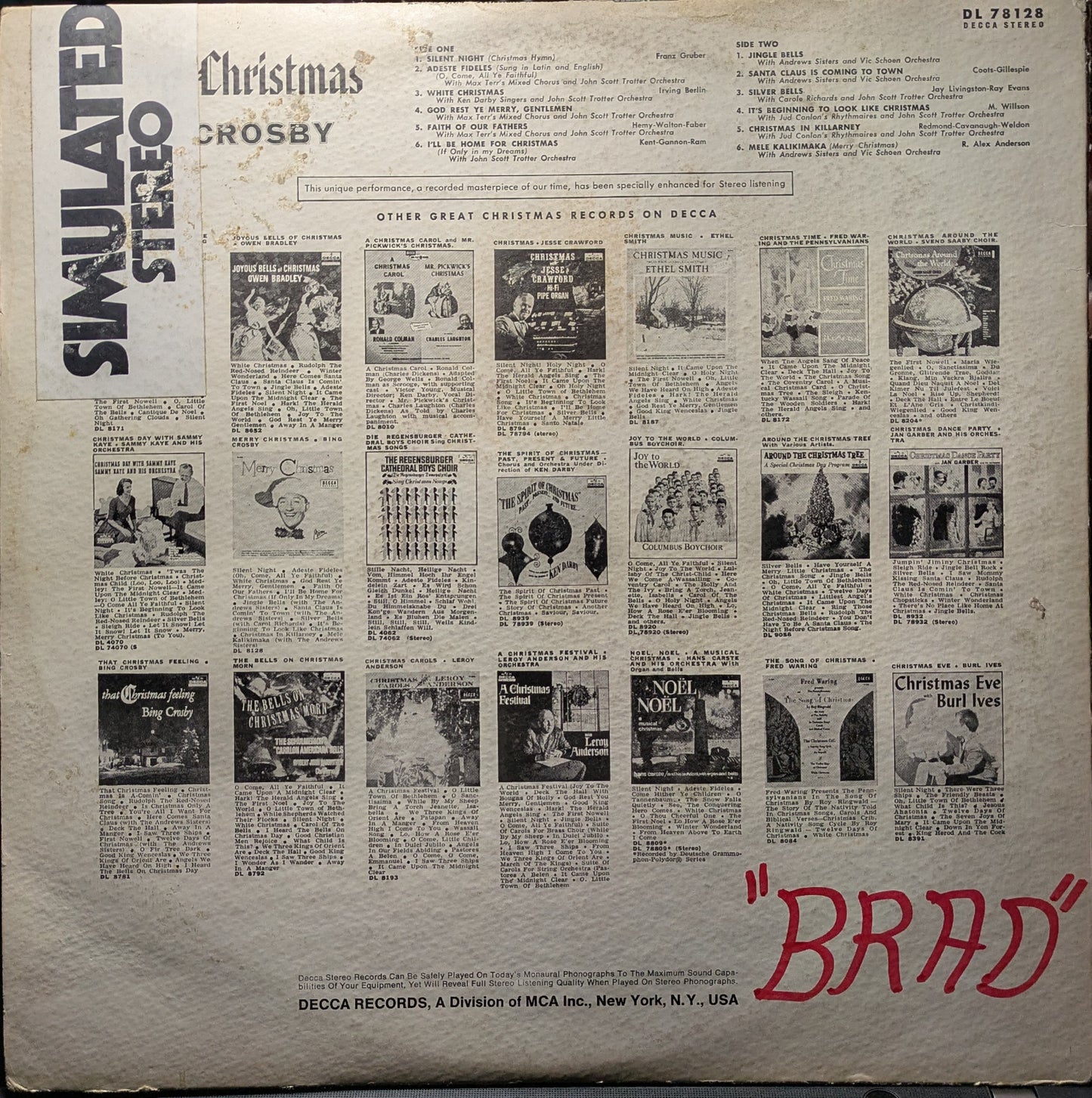 Merry Christmas (VINYL) | Very Good Plus (VG+) Very Good (VG) - HOLIDAY / USED *VERY GOOD+*