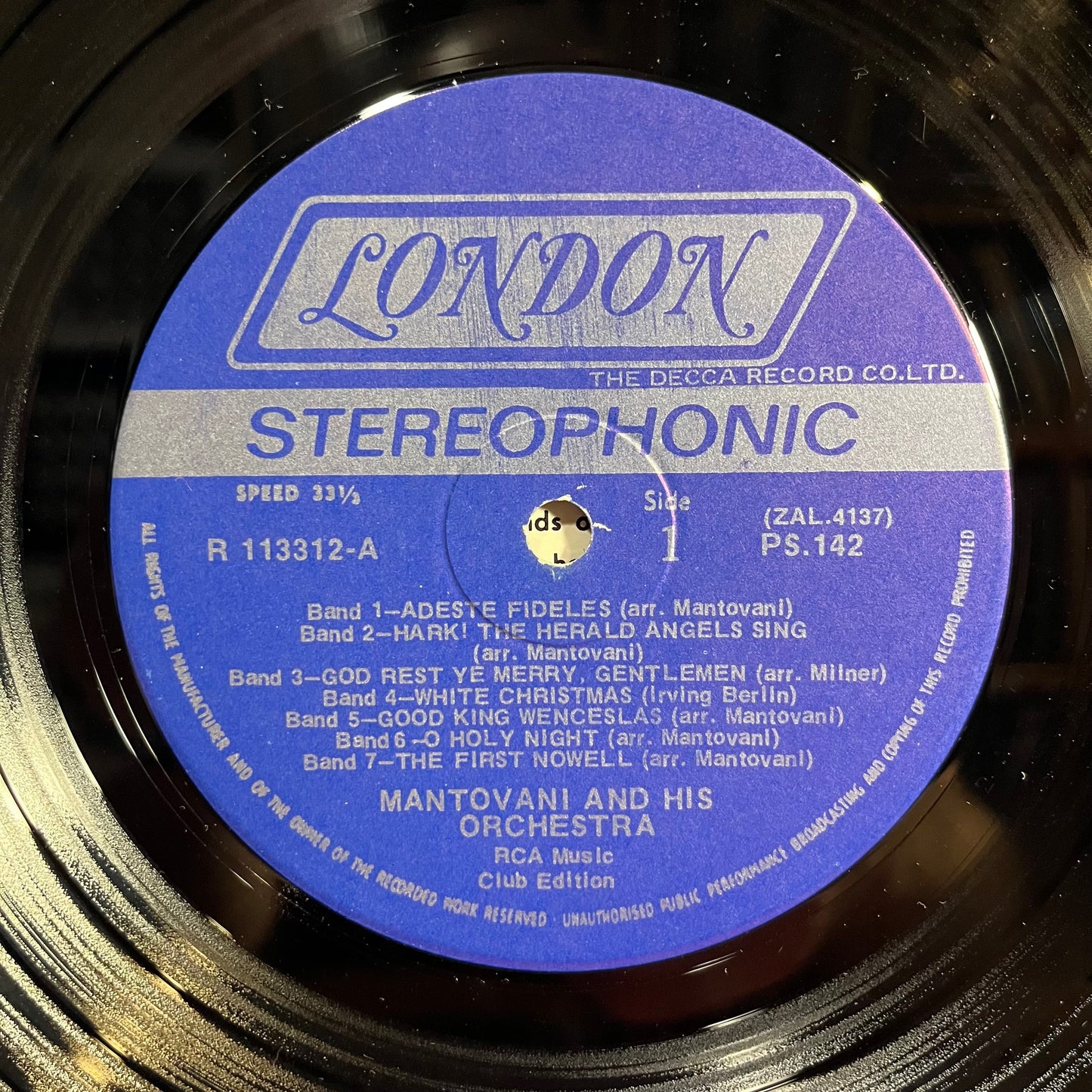 Christmas Carols *CLUB* | Near Mint (NM) Very Good Plus (VG+)