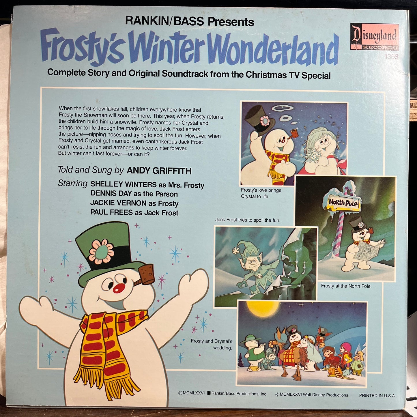 Frosty's Winter Wonderland (VINYL) | Very Good Plus (VG+) Near Mint- (NM-) - HOLIDAY / USED *VERY GOOD+*