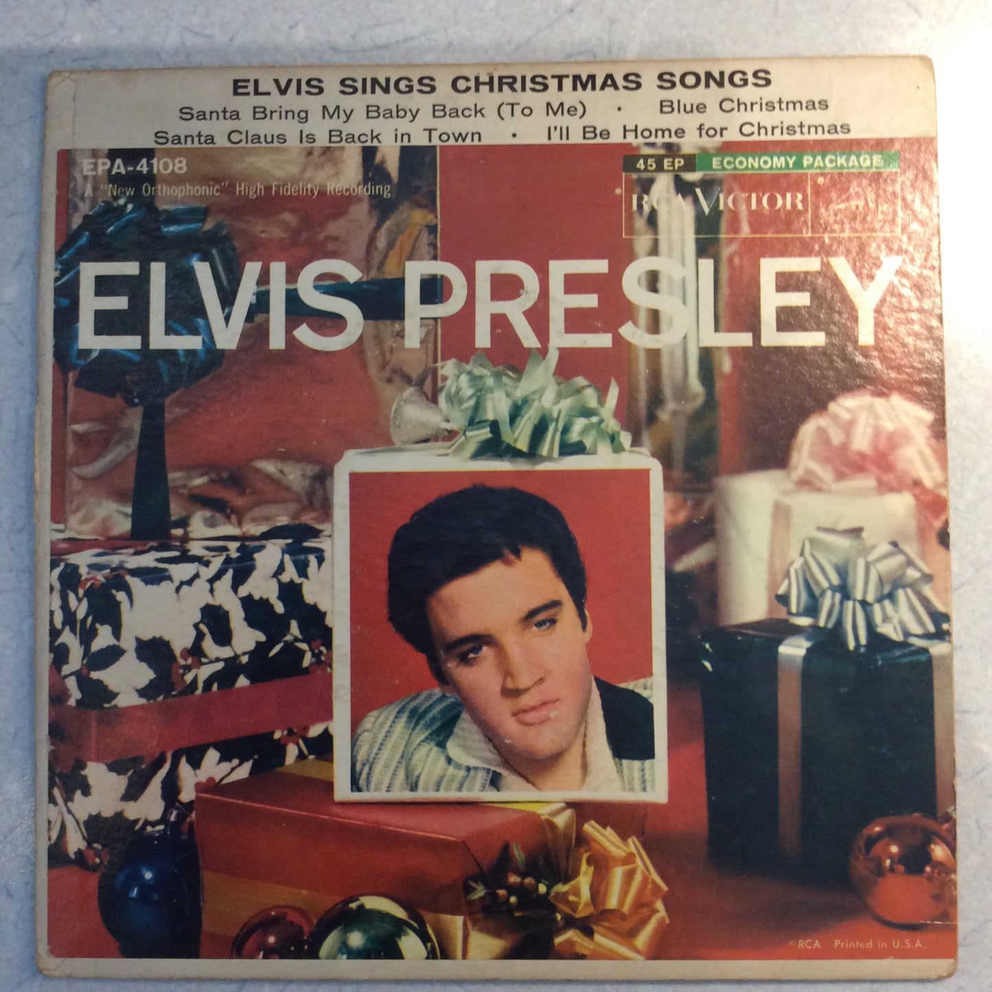 Elvis Sings Christmas Songs (7" VINYL) | Very Good (VG) Excellent (EX) - HOLIDAY / USED *VERY GOOD*