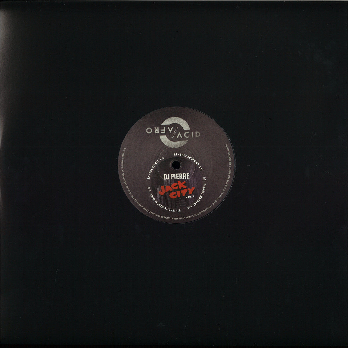 Dj Pierre - Jack City Vol 1 (VINYL 12" Afro Acid Plastik) | NEW - HOUSE/ACID *NEW*