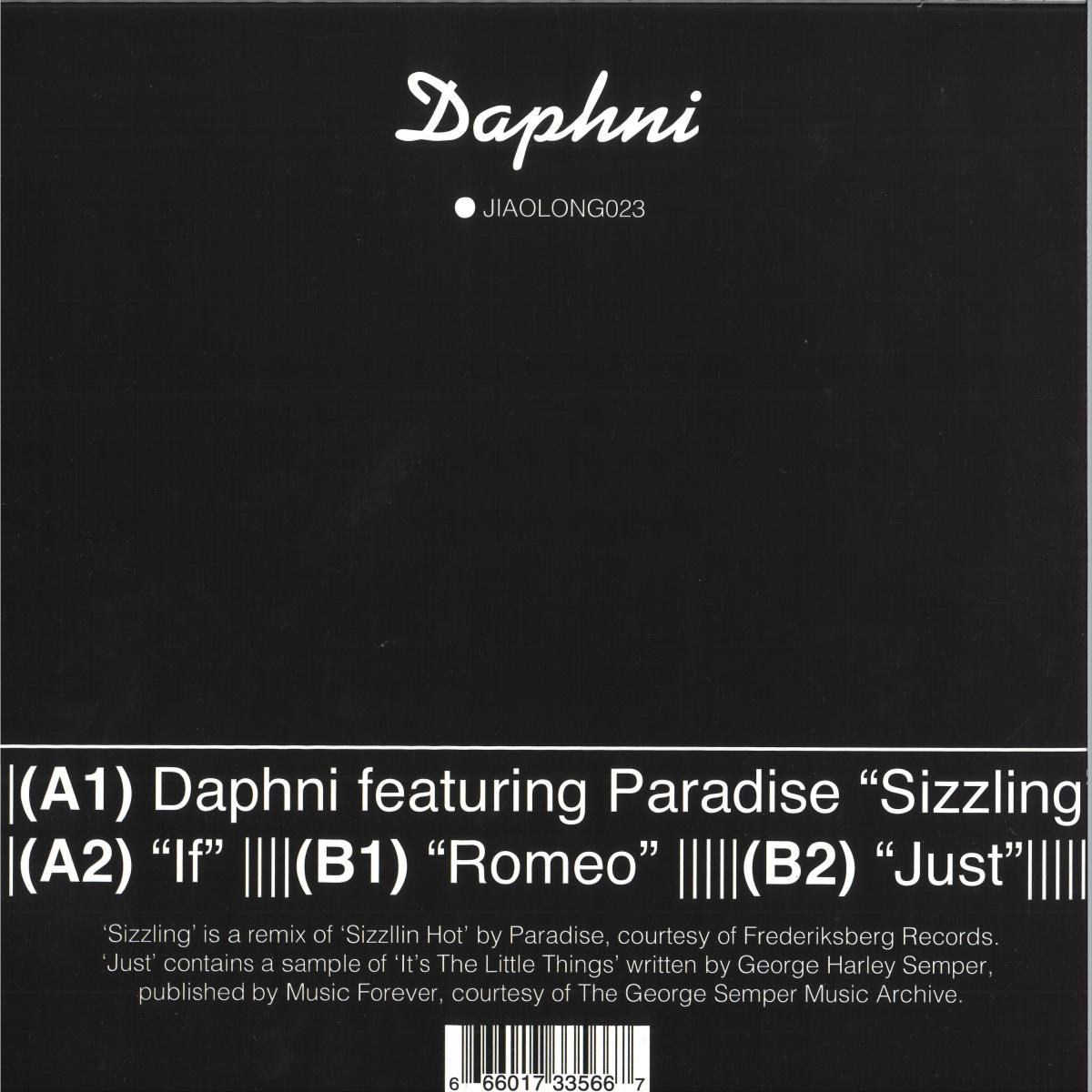 Daphni - Sizzling (VINYL 12" Jiaolong) | NEW - HOUSE/DISCO *NEW*