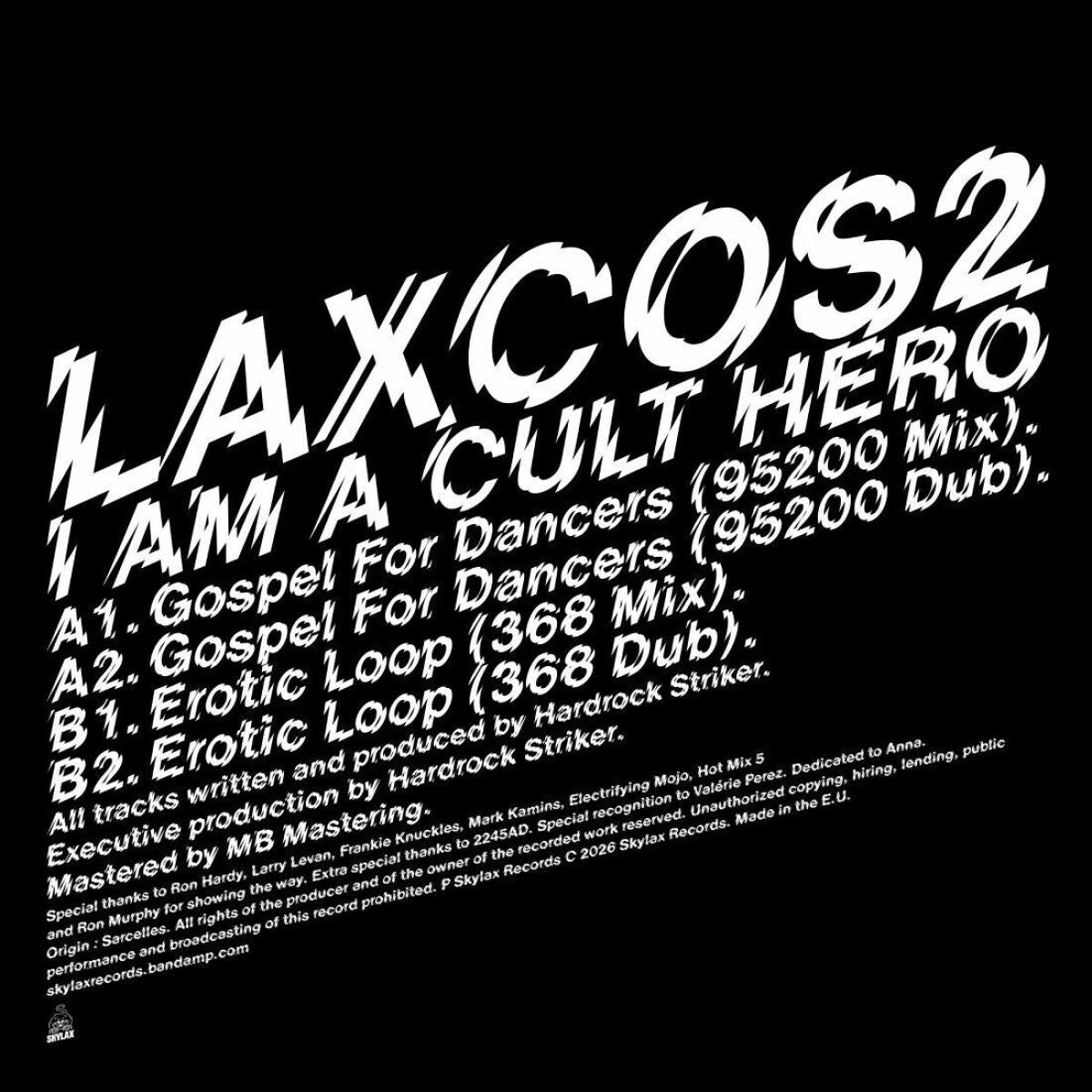 Hardrock Striker - (PRESALE TBD) I Am A Cult Hero (VINYL 12" Skylax) | NEW - HOUSE/DISCO *NEW*