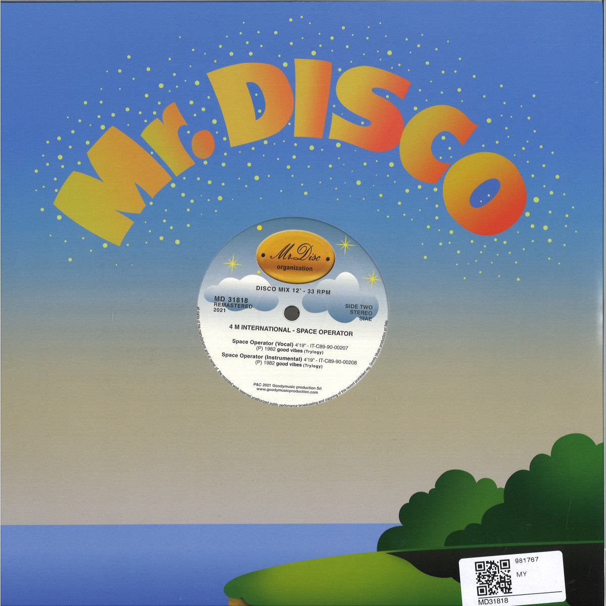 4 M International - Space Operator (VINYL 12" Mr. Disc Organization) | NEW - HOUSE/DISCO *NEW*