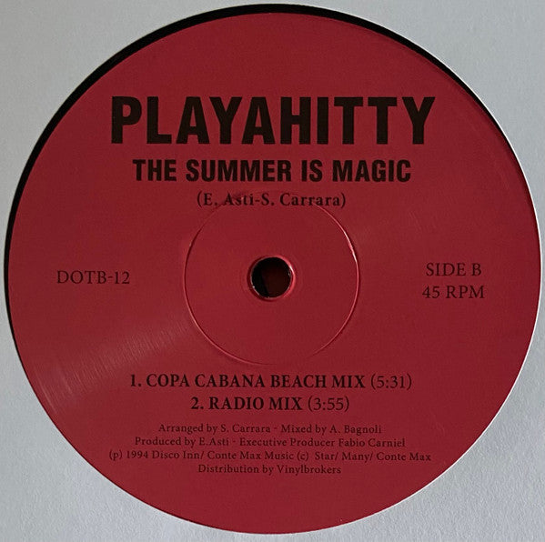 Playahitty The Summer Is Magic 12" Mint (M) Mint (M)