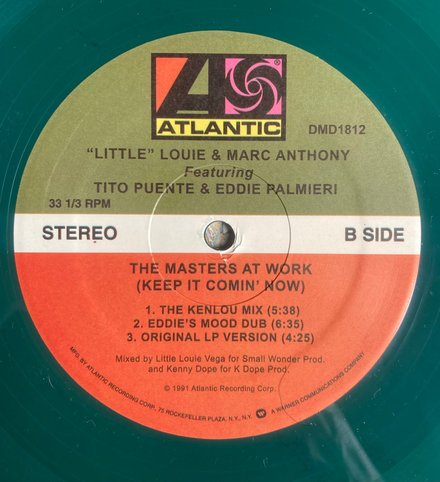 The Masters At Work (Keep It Comin' Now) (Green Vinyl) | Mint (M) Generic - HOUSE *NEW/COLOR*