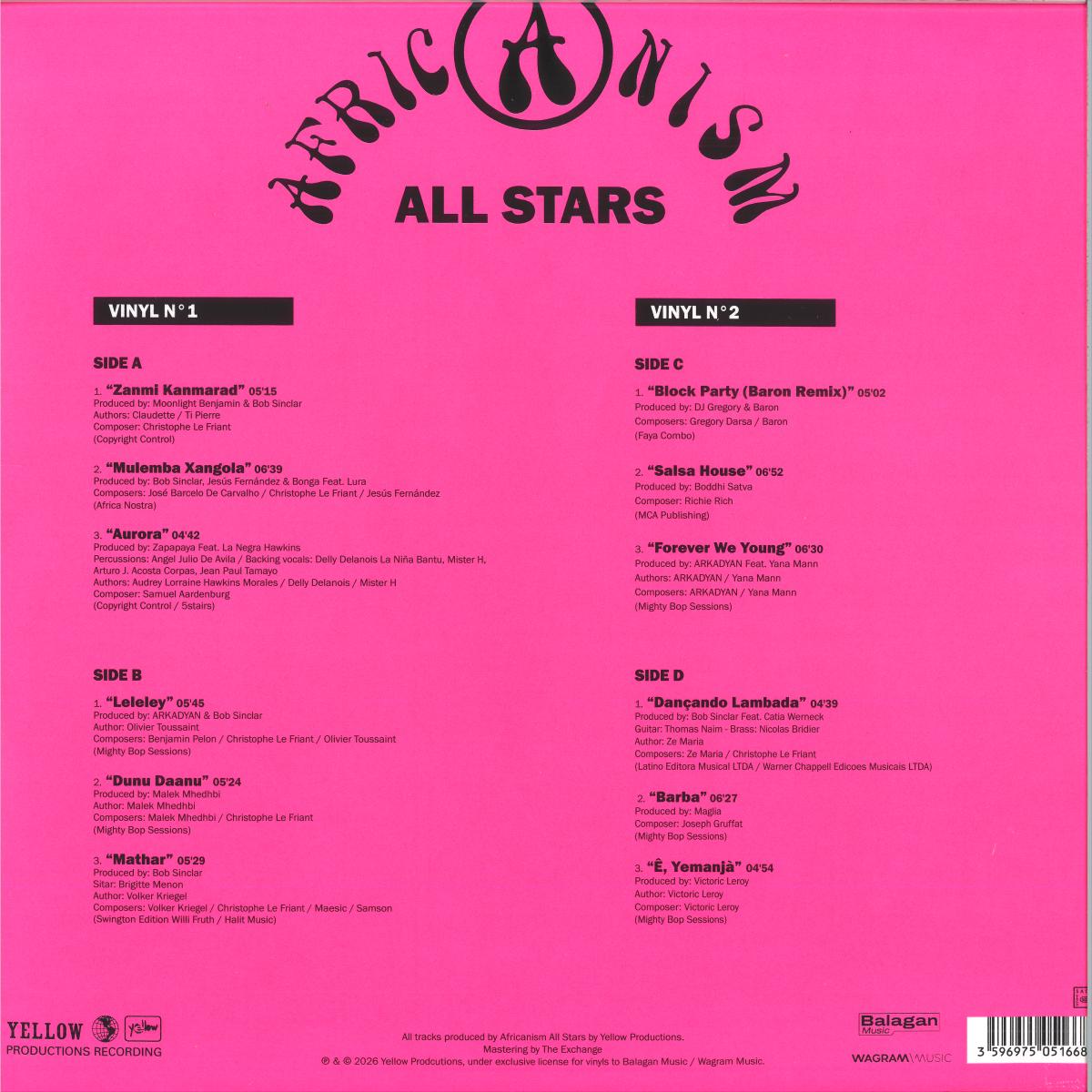 AFRICANISM ALLSTARS - AFRICANISM V (VINYL 2xLP Wagram 3505166) | NEW Mint (M) Mint (M) - HOUSE *NEW*