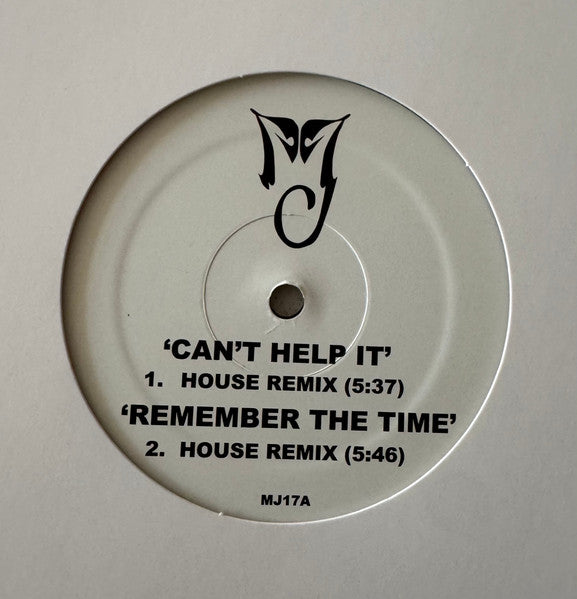 Can't Help It/Remember The Time/Butterflies House Remixes (VINYL) | Mint (M) Generic