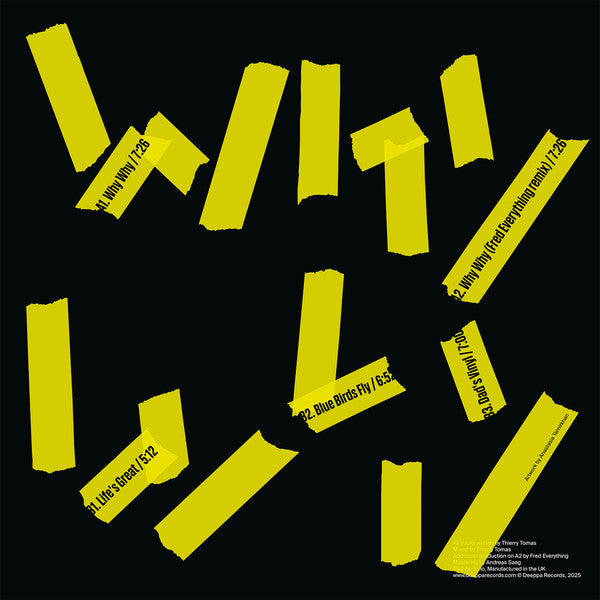 Why Why (Incl. Fred Everything remix)(VINYL) | Mint (M) Mint (M) - HOUSE *NEW*