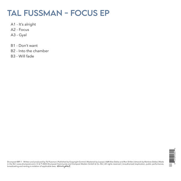 Focus EP (VINYL) | Mint (M) Mint (M) - HOUSE *NEW*