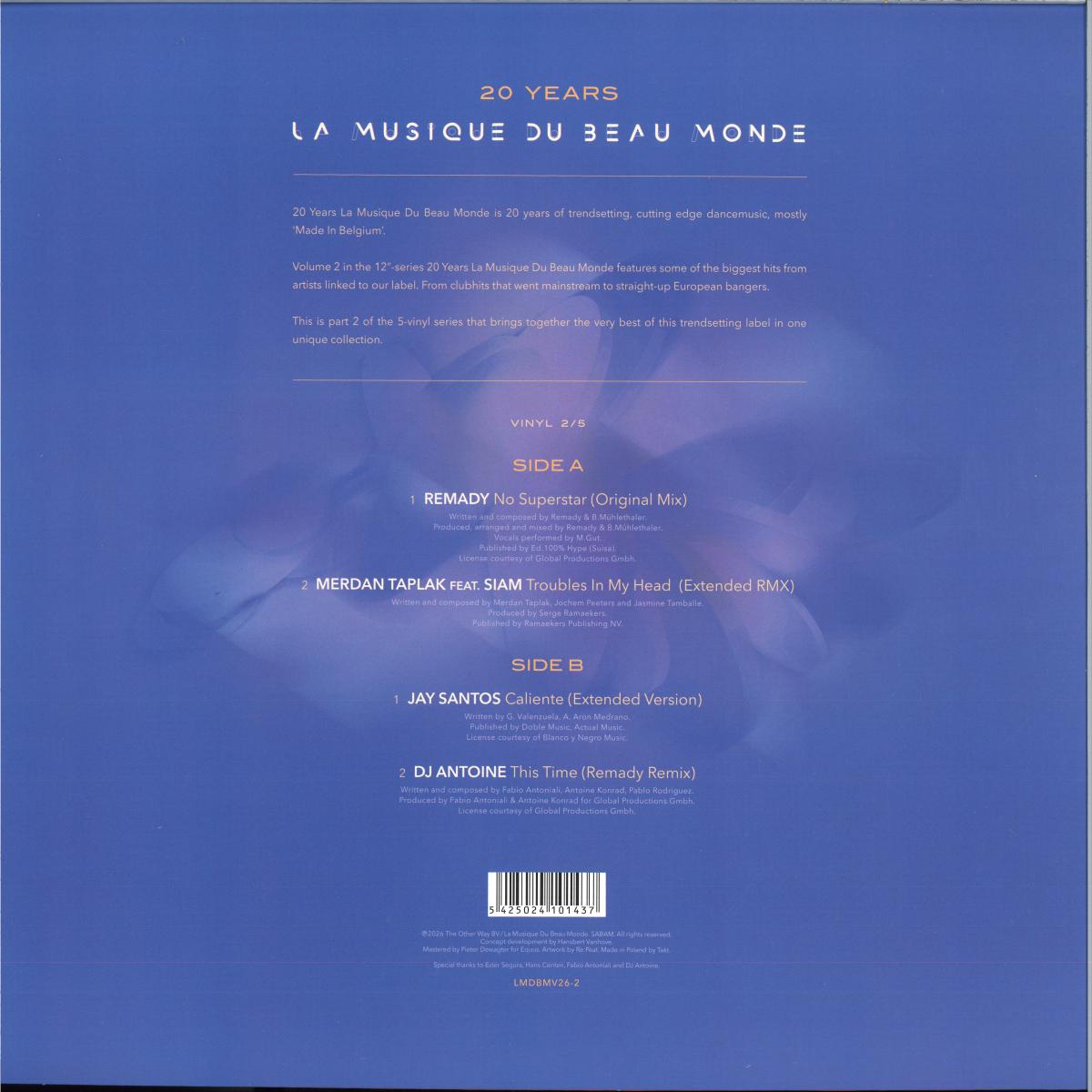 Various - 20 Years La Musique Du Beau Monde 2/5 (VINYL 12" la Musique du beau Monde) | NEW Mint (M) Mint (M) - HOUSE *NEW*