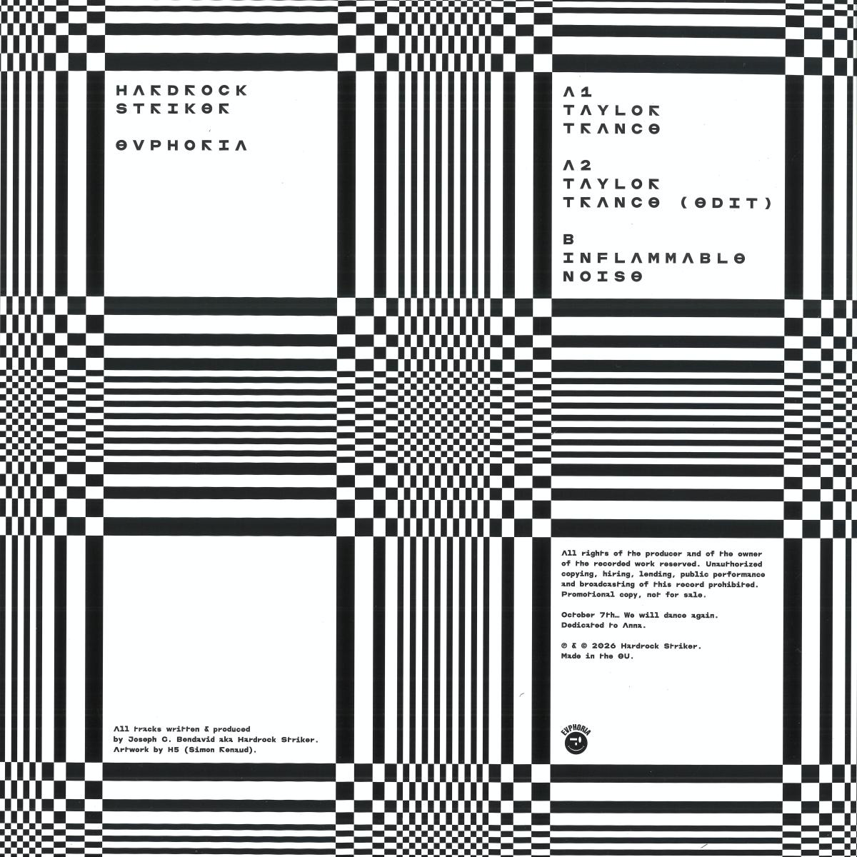 Hardrock Striker - (PRESALE TBD) Evphoria (VINYL) | Mint (M) Mint (M) - HOUSE *NEW*