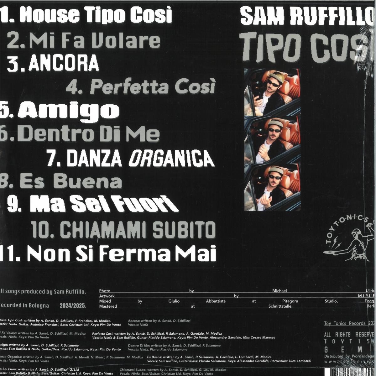 Sam Ruffillo - (PRESALE 10/8/26) Tipo Cosi (VINYL 2xLP Toy Tonics) | NEW - HOUSE *NEW*