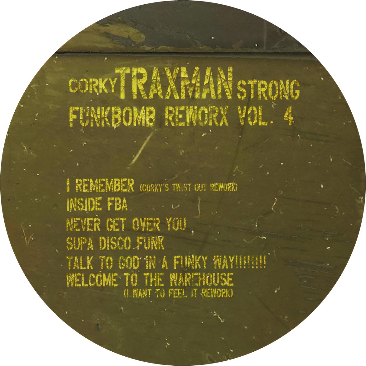 Corky 'Traxman' Strong - (PRESALE 08/03/26) FUNKBOMB #4 (VINYL 12" FUNKBOMBS FUNKBOMB004 2026) | NEW - HOUSE *NEW*