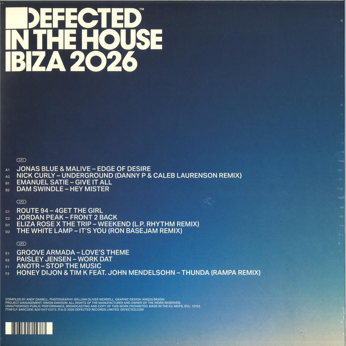 Various - Defected In The House Ibiza 2026 (VINYL 3x12" Defected ITH81LP 2026) | Mint (M) Mint (M) - HOUSE *NEW*