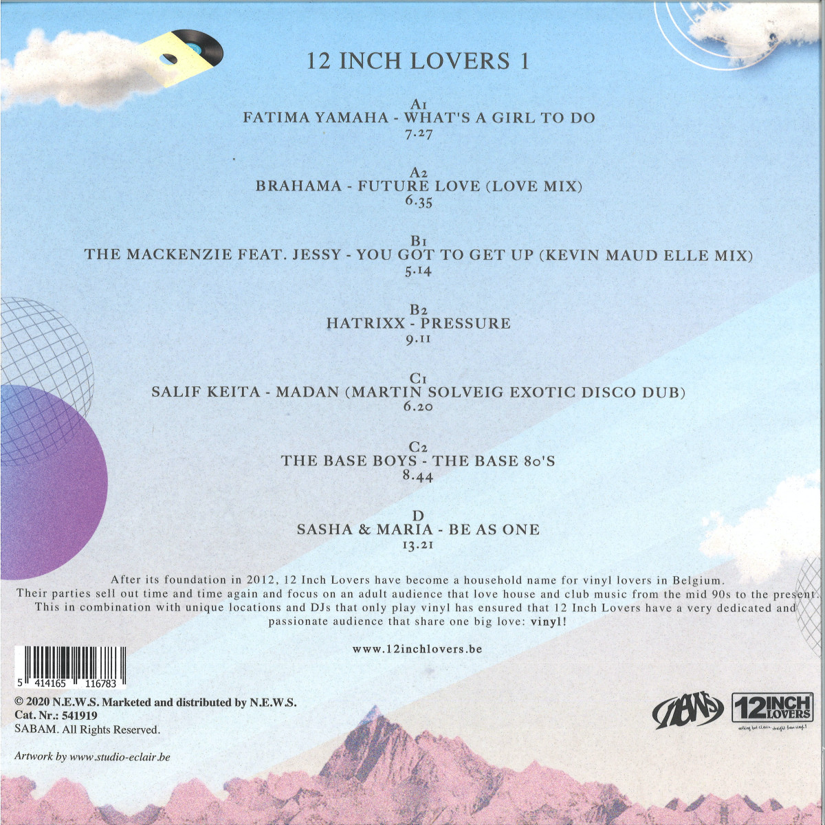 Various - 12 INCH LOVERS 1 (2xVINYL) | Mint (M) Mint (M) - HOUSE *NEW*