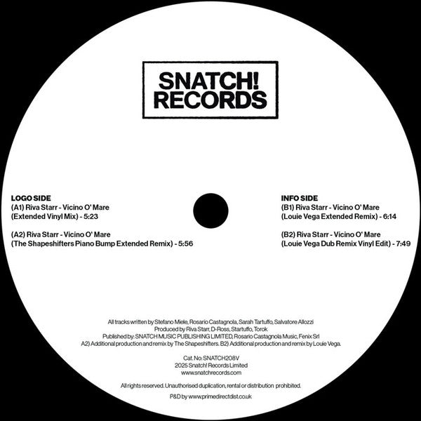 Vicino O' Mare (VINYL) | Mint (M) Generic - HOUSE *NEW*